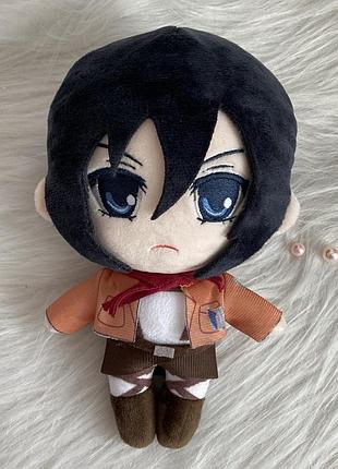 Мягкая игрушка микаса аккерман из аниме атака титанов attack on titan