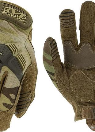 Перчатки тактические рабочие mechanix m-pact multicam мультикам камуфляж сенсорные, с защитой от ударов l
