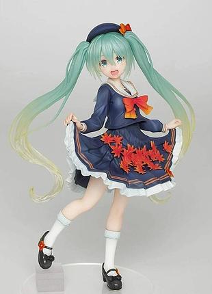Фигурка мику хацунэ вокалоид кленовый лист vocaloid