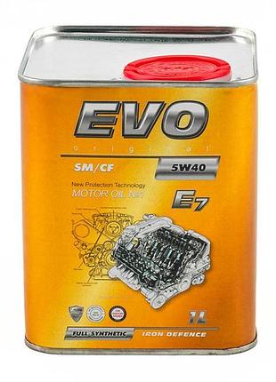Моторное масло evo e7 5w-40 sn/cf 1л evo e71l5w40