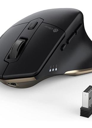 Беспроводная эргономичная мышь iclever md172 bluetooth + 2.4g, multi-device, легкий б/в