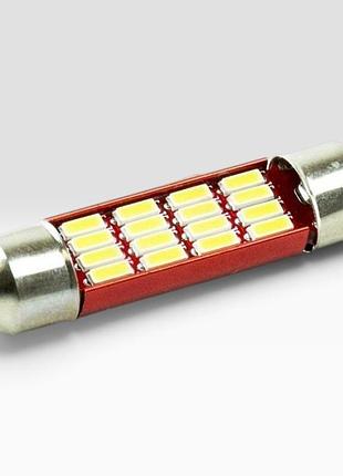 Led лампочка c10w 36 мм салону cyclone - (t11-032(39) can 4014-16 12-24v mj)