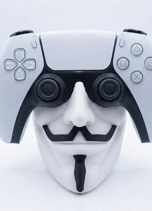 Держатель для геймпада dualsense ps5 в виде маски гая фокса
