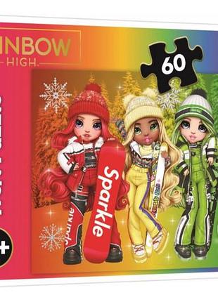 Пазли - 60 елм. - 17380 "mga rainbow high", trefl