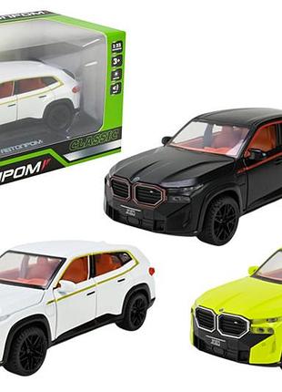 Машина ap74239 bmw xm 1:32 батарейки, свет, звук, открываются двери, р.19.5x9x9 см автопром