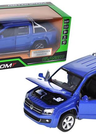 Машина металлическая "автопром" 68365 1:30 volkswagen amarok, батарейка, свет, звук, открываются двери, кор. 18*9*8см