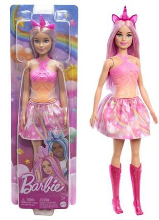 Кукла-единорог "розовая грация" hrr13 серии дримтопия barbie