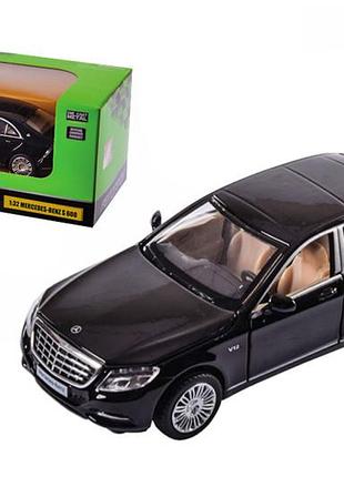 Машина металлическая 68401, 1:32 mercedes-benz s 600 2015, на батарейках, свет, звук, открываются двери, коробка 18x9x9 см