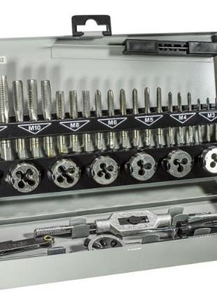 Набор митчиков и плашок mannesmann 32шт. (m3-m4-m5-m6-m8-m10-m12) m53250