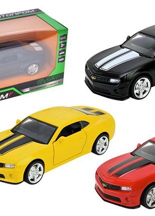 Машина металлическая "автопром" 10011 5" 2013 chevrolet camaro ss, открываются двери, в кор. 16,5*7*8 см