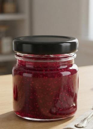 Банка для зберігання скляна mini jar 50 мл з металевою кришкою