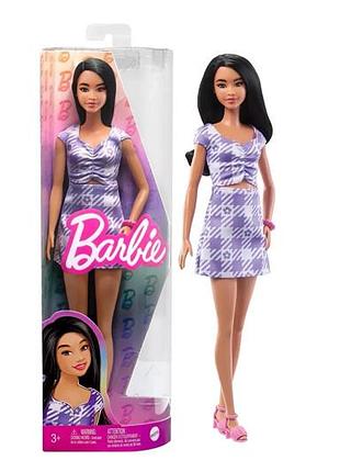 Лялька barbie "модниця" у ніжній сукні з фігурним вирізом