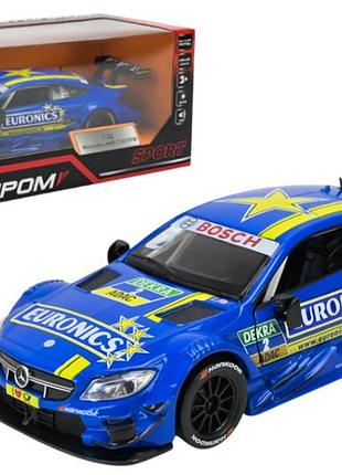 Машина металева "автопром" 68447(bl) 1:32 mercedes-amg c 63 dtm, батарейка, світло, звук, відкриваються двері, кор. 18*9*8см