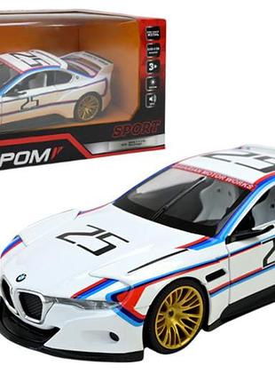 Машина металлическая 68257a, 1:24 "bmw csl hommage r ", батарейки, в коробке 24,5x12,5x10 см автопром
