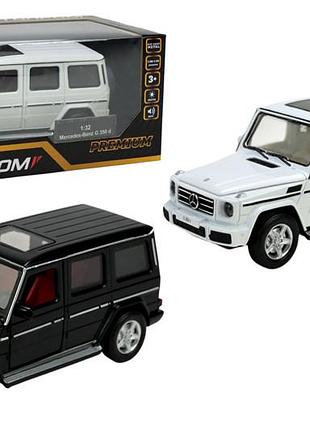Машина металлическая 68436 "автопром", 3 цвета, 1:32 mercedes-benz g 350 d, свет, звук, открываются двери,в коробке 18*9*8 см