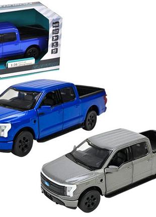 Машина металева "автопром" 68726 1:36 ford f-150, батарейка, світло, звук, відкриваються двері, капот, багажник у кор.20*9*9см