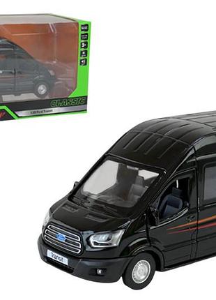 Машина автопром 68453 ford transit 1:35, на батарейках, свет, звук, открываются двери,коробка р.21,5x9x11,5см