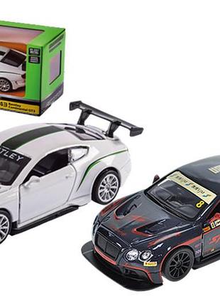 Машина металева "автопром"4345/ 4364, 1:43 bentley continental gt3,відкриваються двері, в коробці р. 14,5*6,5*7см