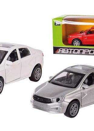 Машина металлическая 3613 "автопром" 1:32, 3 цвета, открываются двери, в коробке р.16х7х7 см