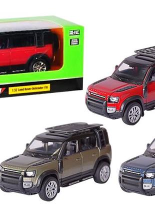 Машина металева "автопром" 68416 1:32 2020 land rover defender 110, на батарейках, світло, звук, відкриваються двері, в коробці 20