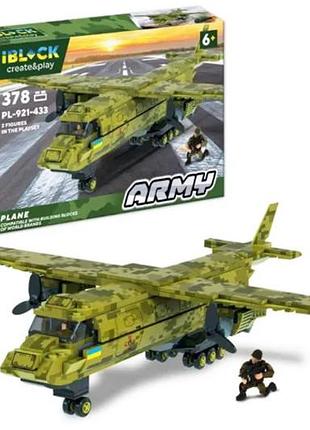 Конструктор pl-921-433 армія 378 деталей, коробка 37,5x25,5x6 см iblock