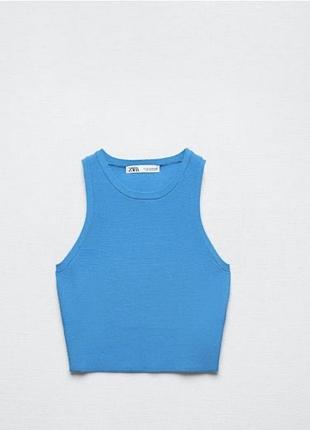 Топ від zara кольору електрик
