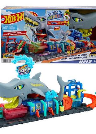 Игровой набор htn82 "автомийка: супераккула" hot wheels