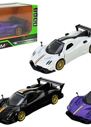 Машина металева 10007 5" pagani zonda revolucion, відкриваються двері, в коробці 16,5x7x8 см автопром