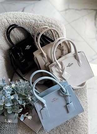 Класична лакова сумка coach, сумка коач невеличка