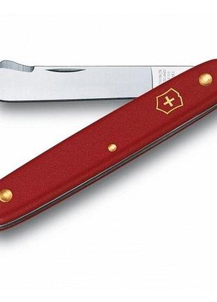 Нож садовый складной victorinox red 3.9020
