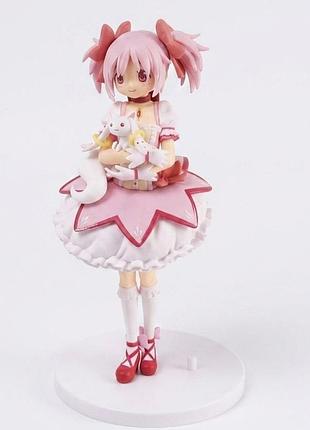Колекційна аніме фігурка мадока канаме з кюбеєм (puella magi madoka magica) з коробкою