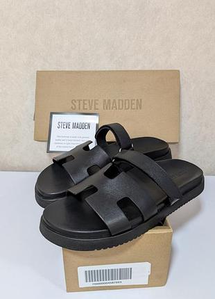 🖤 продам нові шкіряні шльопанці steve madden mayven, us 10 (по факту 27 см)