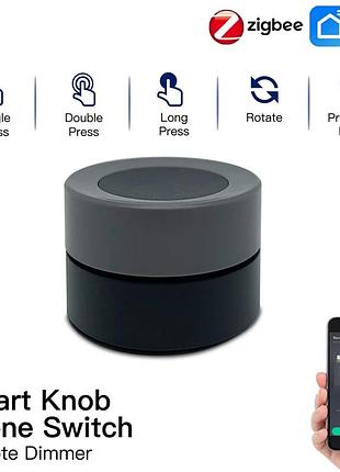 Кнопка-димер moes tuya zigbee smart knob switch бездротовий вимикач для освітлення диммер