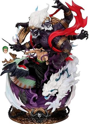 Колекційна аніме фігурка ророноа зоро — володар пекла асура (one piece) з коробкою