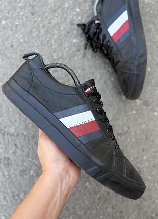 Кроссовки tommy hilfiger оригинал кожаные 43 размер мокасины кеды