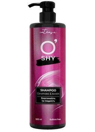 Шампунь 500мл ceramides keratin тм oshy