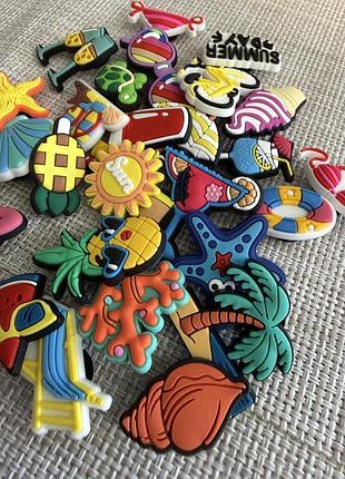 Джибитсы для crocs аксессуары клипсы пляжная тематика