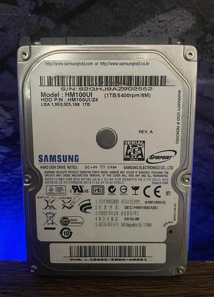Жесткий диск hdd samsung 1tb 2.5″ sata iii 8mb б/у для ноутбука и внешнего бокса
