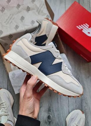 Жіночі сірі кросівки new balance 327 grey blue х нью беланс 40