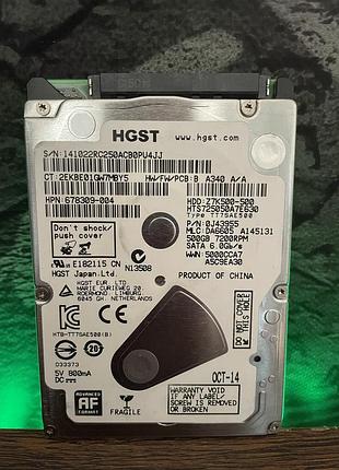 Жесткий диск hdd hitachi hgst 500gb 2.5″ sata iii 32mb б/у для ноутбука и компьютера