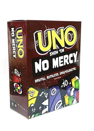 Уценка! настольная игра uno no mercy карточная игра семейная для детей и взрослых семьи english на английском