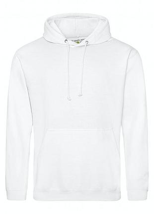 Кенгурушка толстовка з капюшоном худі just hoods college hoodie білий, xxl