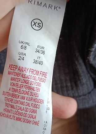Стильный укороченный гольф в рубчик primark 6