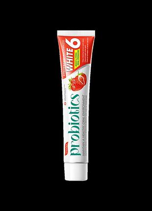 Зубная паста с пробиотиками и клубникой sadoer probiotics strawberry toothpaste 100г
