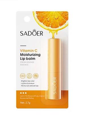 Зволожуючий бальзам для губ з вітаміном с sadoer vitamin c 2.7 г