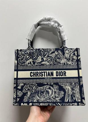 💎 dior small book tote blue and white toile de jouy reverse embroidery