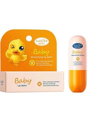 Увлажняющий бальзам для губ детский sadoer baby calendula 3.4 г