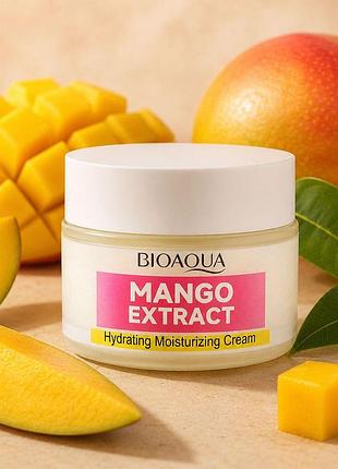 Пом'якшуючий та зволожуючий крем для обличчя bioaqua mango extract 50 г