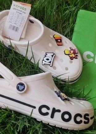 Жіночі шльопанці сабо crocs bayaband
