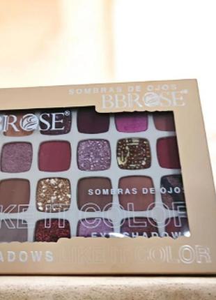 Уценка! палетка теней для век bbrose “like it color edition”24 цвета 25 g